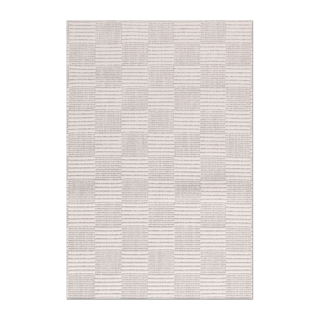 RECTANGLE | HERO | Pyrite Cream Checkered Transitional Modern Machine Woven Liv