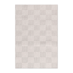 RECTANGLE | HERO | Pyrite Cream Checkered Transitional Modern Machine Woven Liv