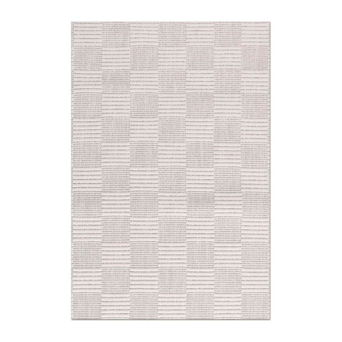 RECTANGLE | HERO | Pyrite Cream Checkered Transitional Modern Machine Woven Liv