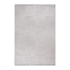 RECTANGLE | HERO | Konya Cream Geometric Modern Machine Woven Living Room Bedro