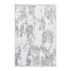 RECTANGLE | HERO | Levee Grey Ivory Abstract Watercolour Modern Machine Woven L