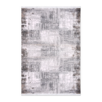 RECTANGLE | HERO | Thornfield Grey Cream Abstract Modern Machine Woven Living R