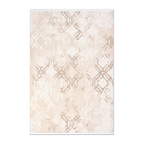 RECTANGLE | HERO | Narrows Cream Beige Distressed Damask Medallion Transitional