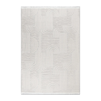 RECTANGLE | HERO | Marmaris Cream Geometric Modern Machine Woven Ivory Living R