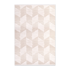 RECTANGLE | HERO | Chasm Cream Beige Geometric Triangle Modern Machine Woven Li