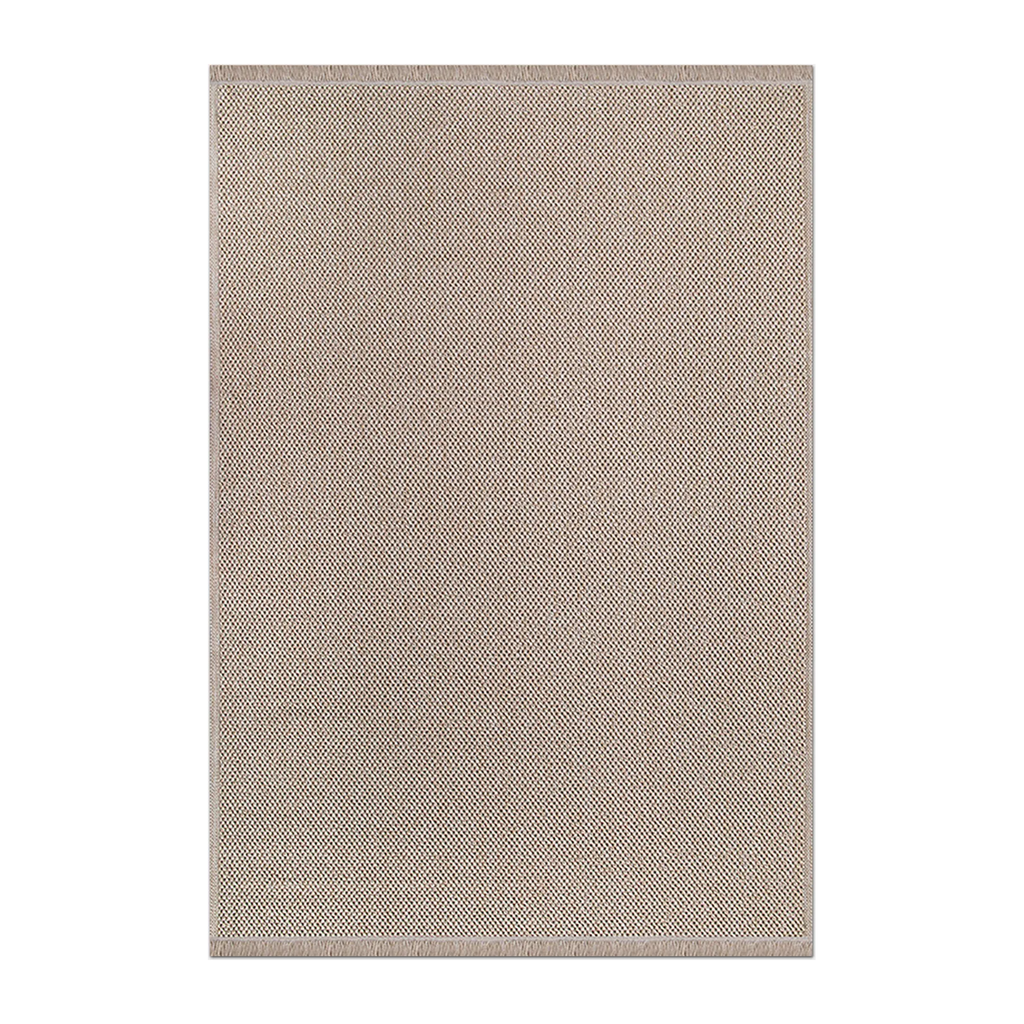 RECTANGLE | HERO | Amethyst Beige Solid Scandinavian Machine Woven Living Room 