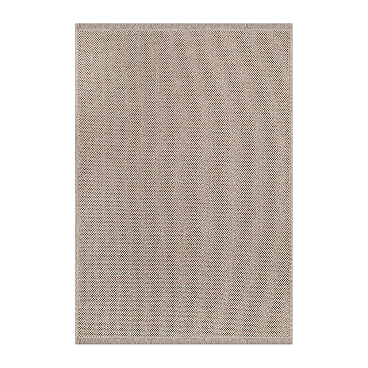 RECTANGLE | HERO | Amethyst Beige Solid Scandinavian Machine Woven Living Room 
