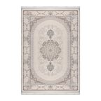 RECTANGLE | HERO | Coral Cream Beige Persian Style Traditional Medallion Machin