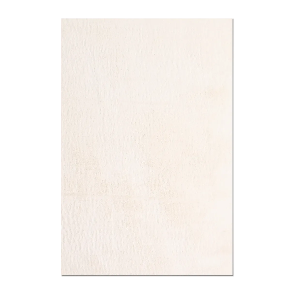 RECTANGLE | HERO | Edirne Ivory Solid Shaggy Faux Fur Style Modern Machine Wove