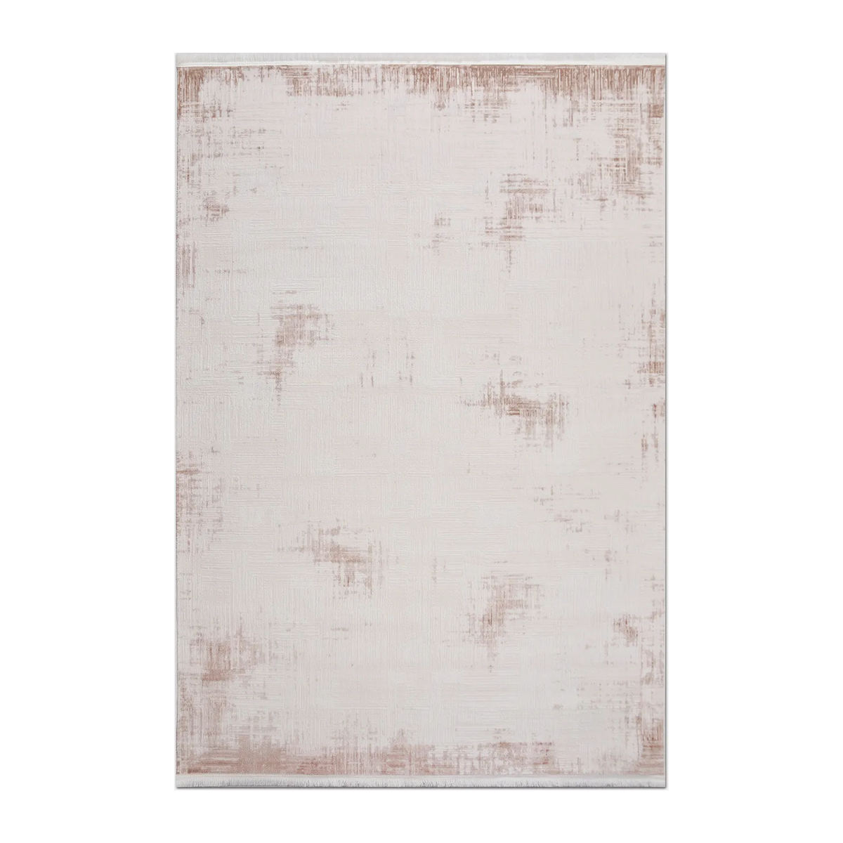 RECTANGLE | HERO | Myra Cream Blush Pink Abstract Modern Machine Woven Living R