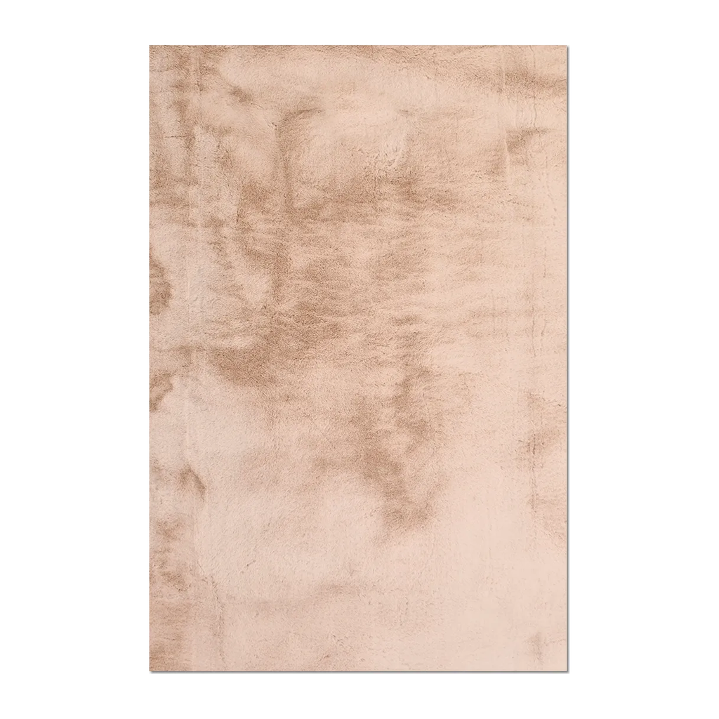 RECTANGLE | HERO | Fethiye Blush Pink Solid Shaggy Faux Fur Machine Woven Glam 
