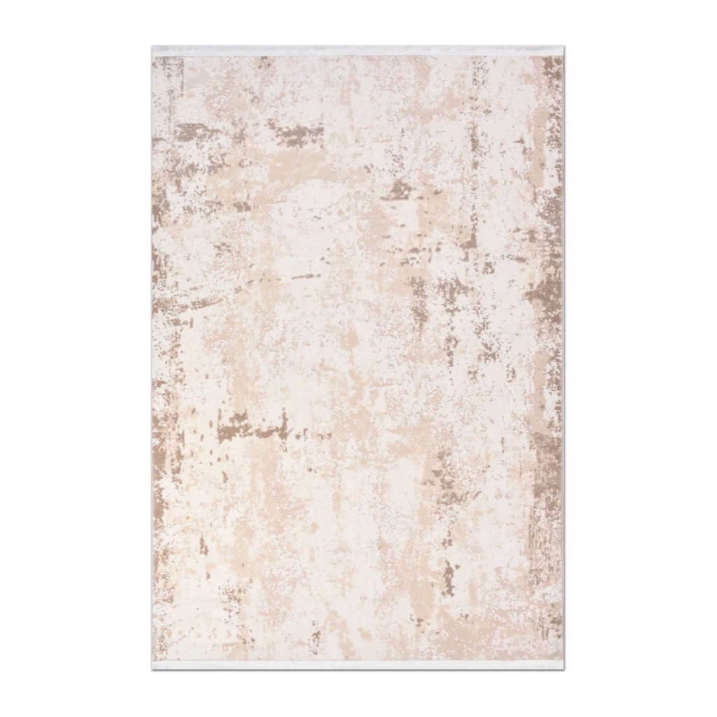 RECTANGLE | HERO | Moraine Cream Beige Abstract Modern Machine Woven Living Roo