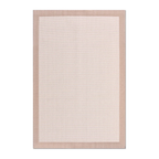RECTANGLE | HERO | Spurge Beige Cream Striped Scandinavian Machine Woven Living