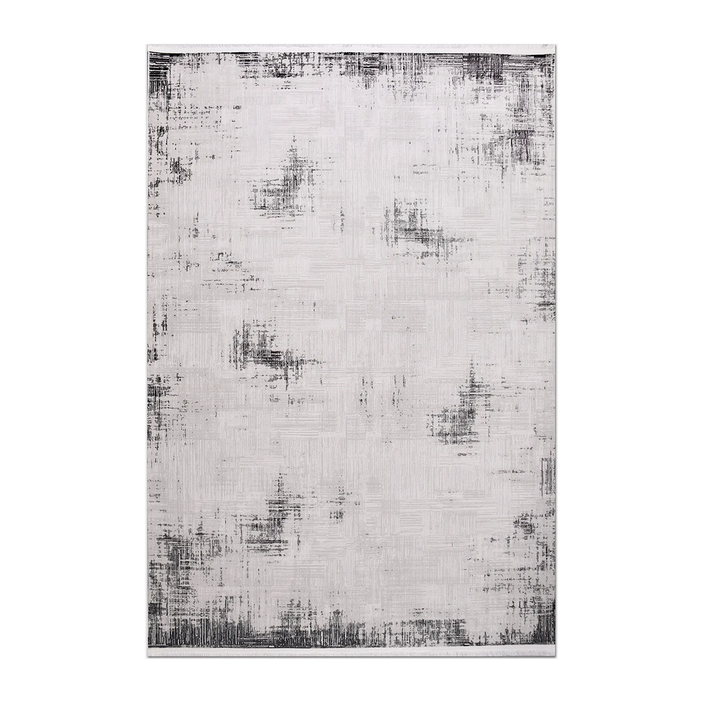 RECTANGLE | HERO | Mudanya Grey Charcoal Abstract Modern Machine Woven Living R