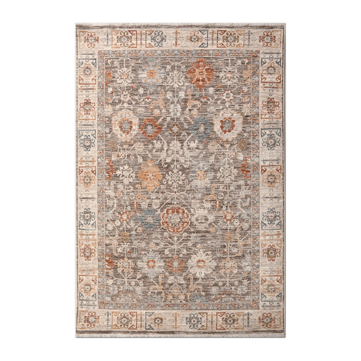 RECTANGLE | HERO | Viburnum Taupe Cream Persian Style Traditional Distressed Vi