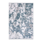 RECTANGLE | HERO | Ledge Blue Grey Abstract Modern Machine Woven Living Room Be