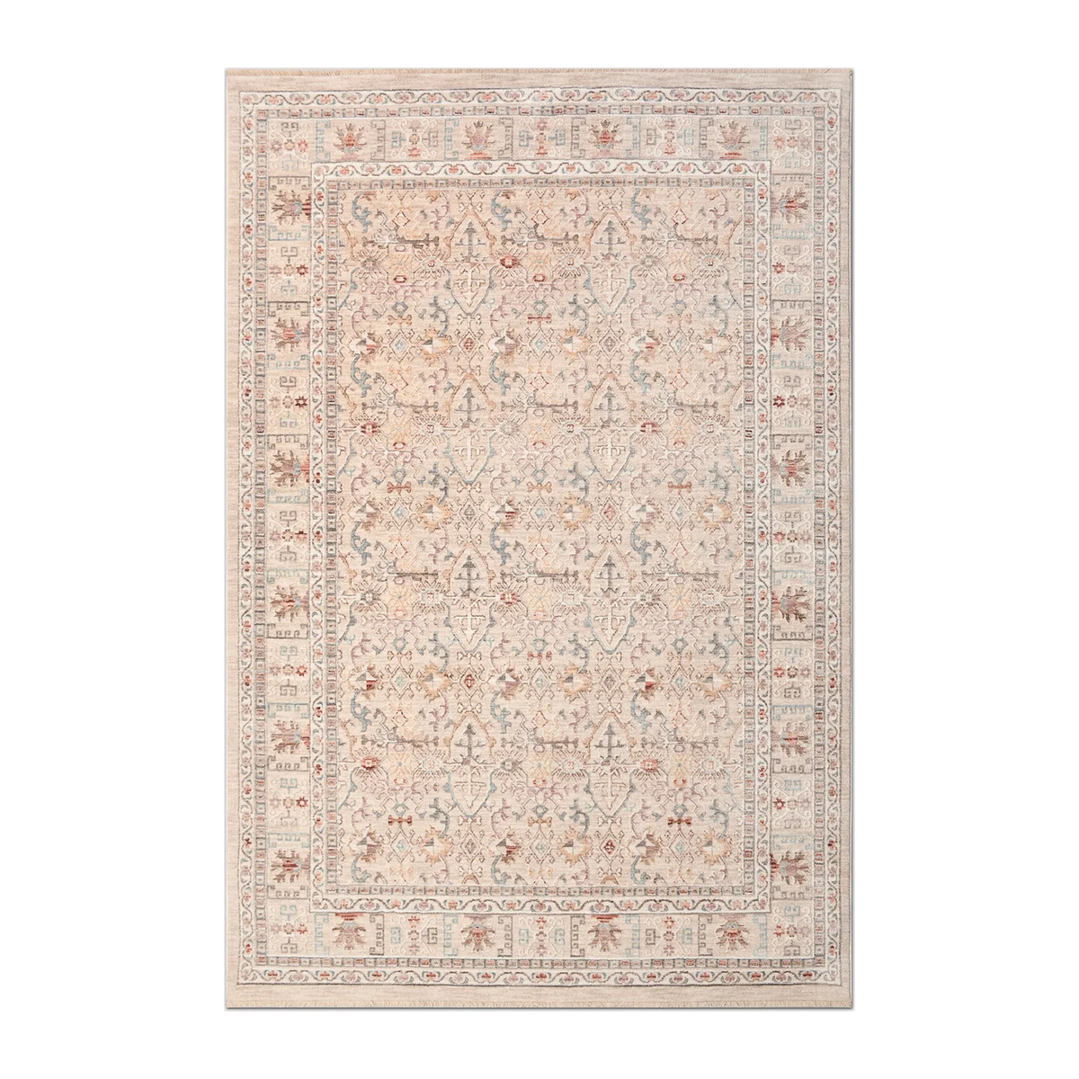 RECTANGLE | HERO | Ragwort Cream Terracotta Persian Style Traditional Vintage L