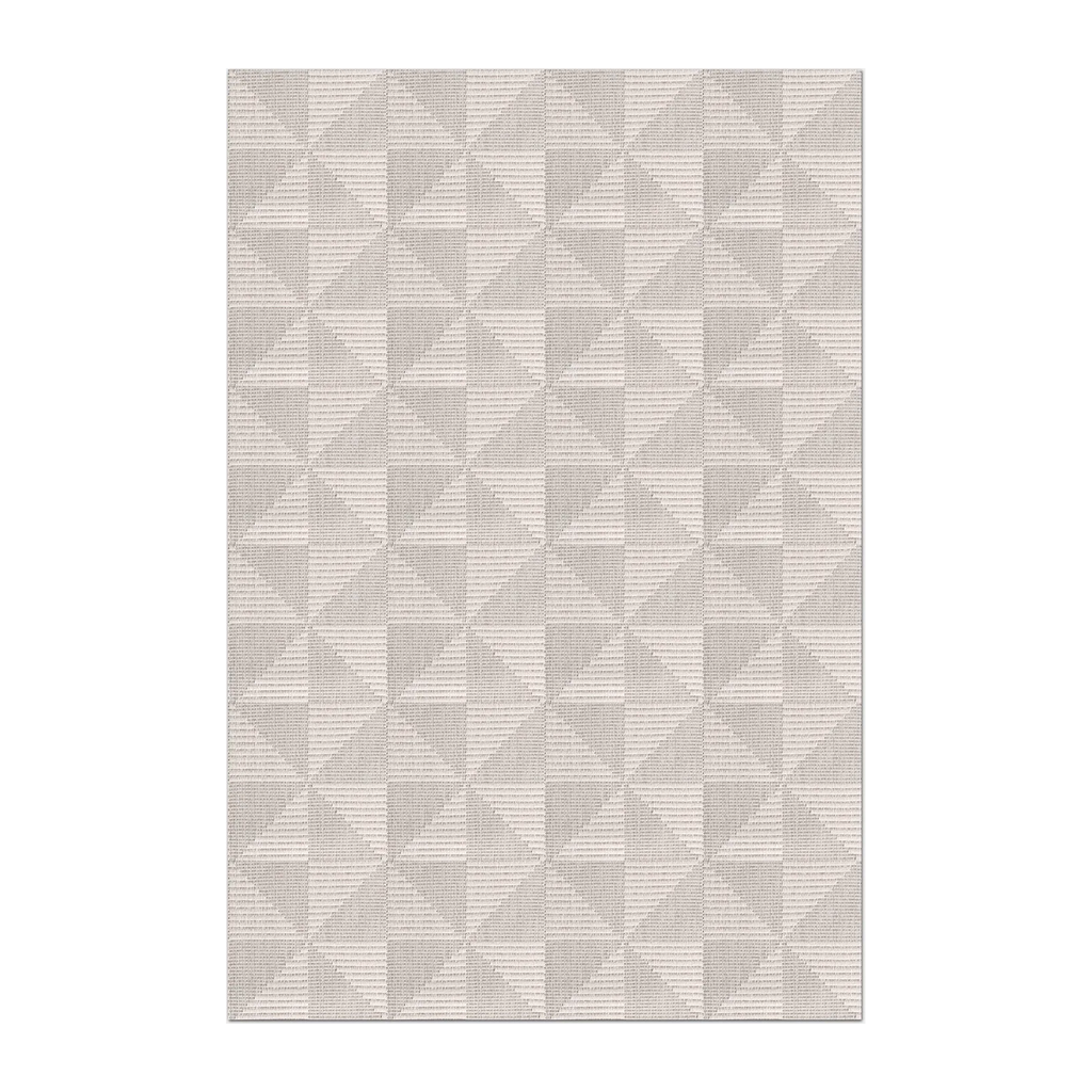 RECTANGLE | HERO | Rhodonite Cream Geometric Diamond Lattice Machine Woven Livi