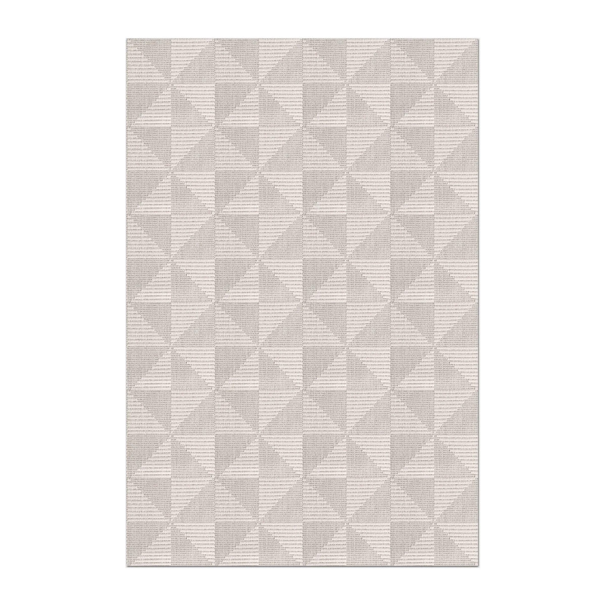 RECTANGLE | HERO | Rhodonite Cream Geometric Diamond Lattice Machine Woven Livi