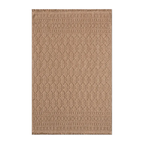 RECTANGLE | HERO | Yarrow Tan Boho Geometric Diamond Machine Woven Living Room 