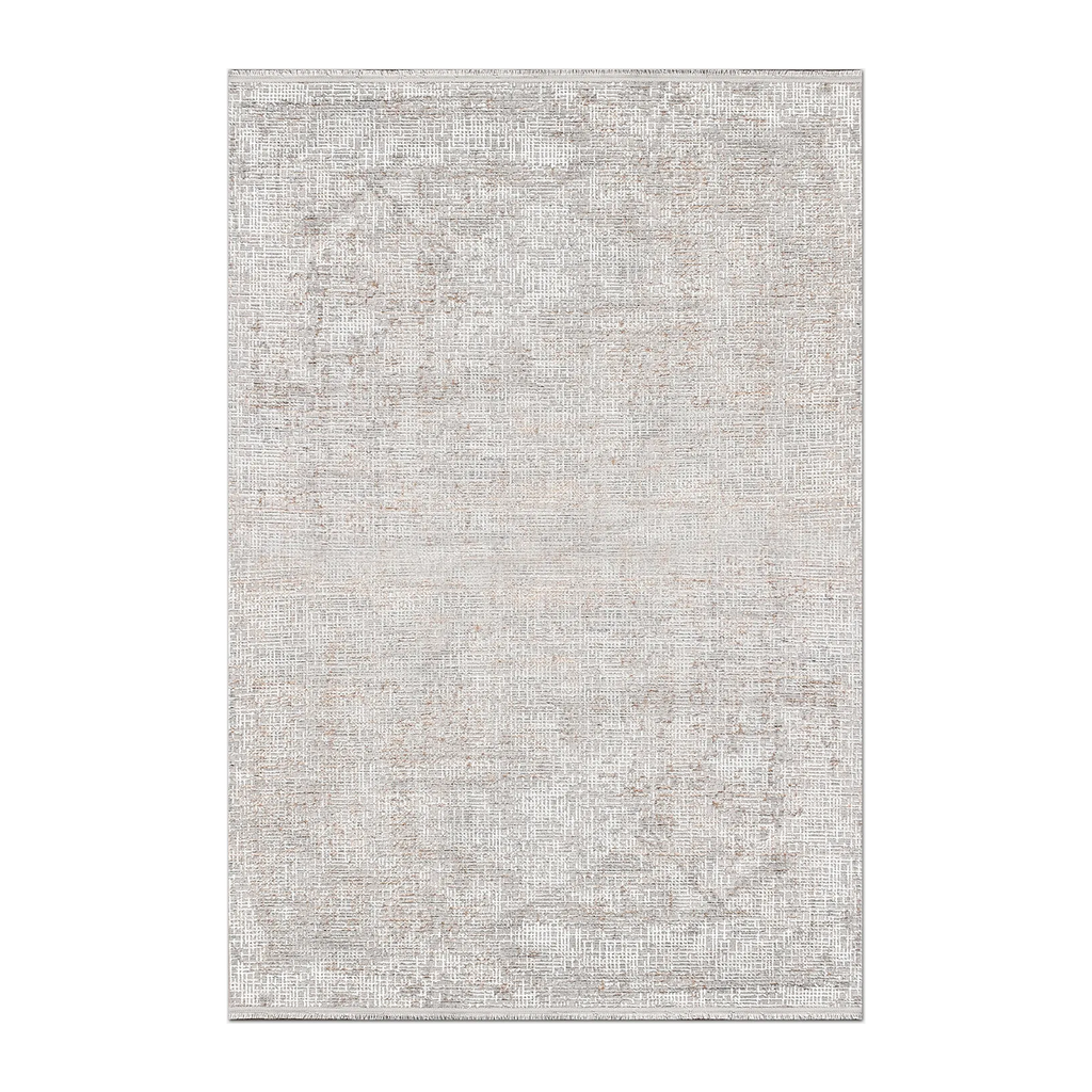 RECTANGLE | HERO | Foreland Modern Abstract Distressed Beige Grey Machine Woven