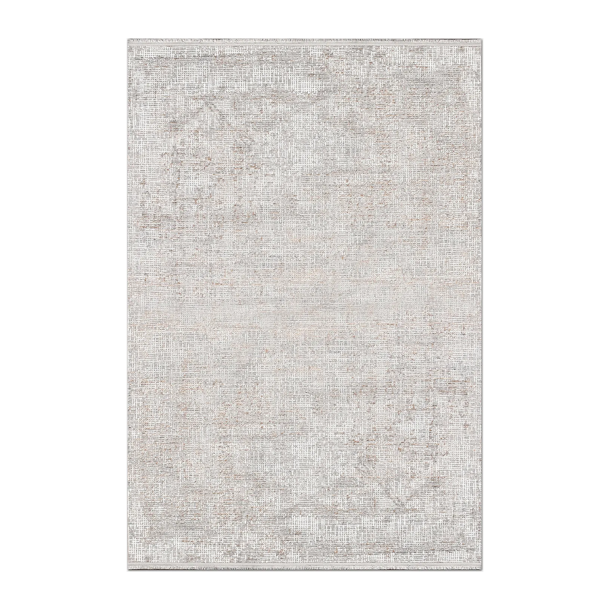RECTANGLE | HERO | Foreland Modern Abstract Distressed Beige Grey Machine Woven