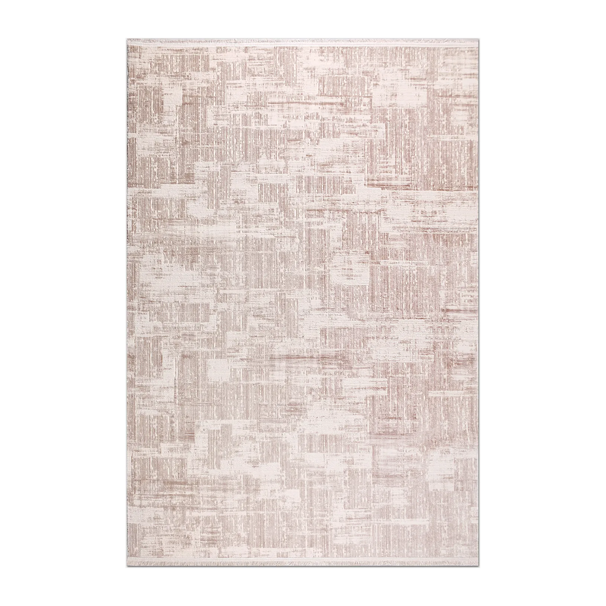 RECTANGLE | HERO | Cupola Blush Pink Cream Abstract Modern Machine Woven Living