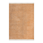 RECTANGLE | HERO | Marigold Terracotta Solid Modern Machine Woven Fringe Living