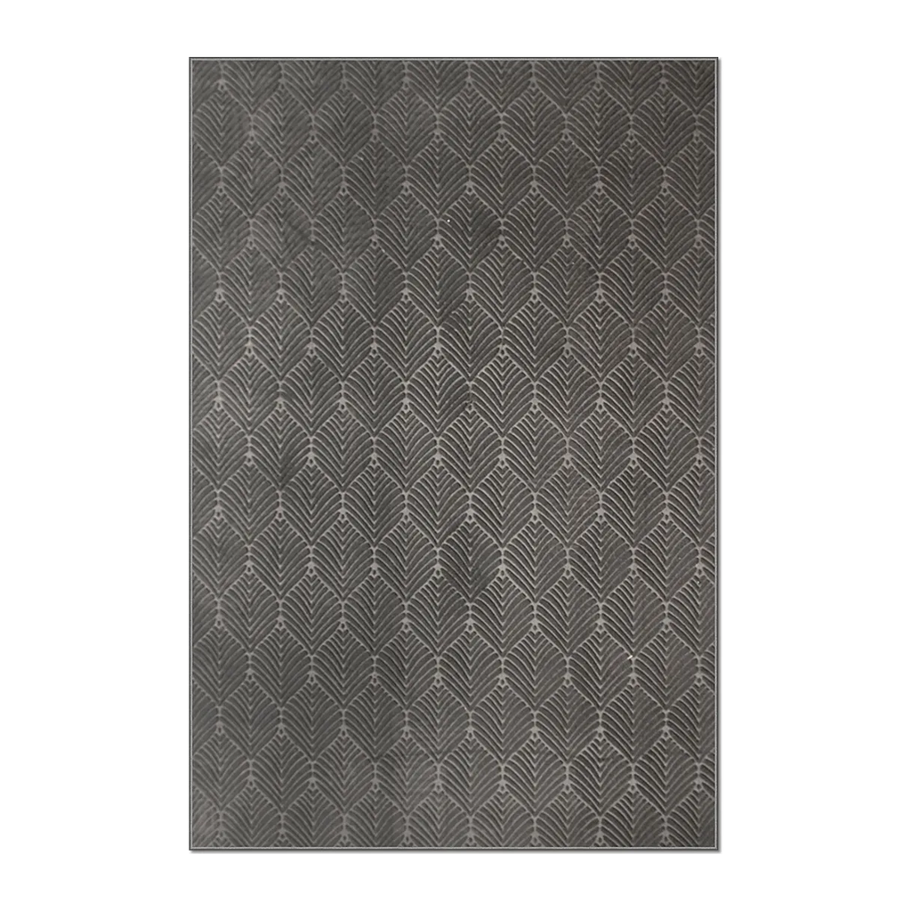 RECTANGLE | HERO | Carnelian Charcoal Grey Geometric Modern Machine Woven Livin