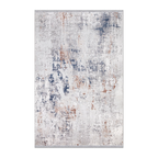 RECTANGLE | HERO | Foxglove Modern Abstract Machine Woven Cream Grey Navy Rust 