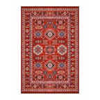RECTANGLE | HERO | Drizzle Red Navy Cream Persian Style Traditional Machine Wov