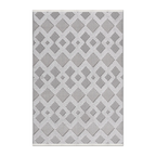 RECTANGLE | HERO | Minaret Ivory Grey Geometric Flatweave Look Machine Woven Li