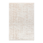 RECTANGLE | HERO | Ford Cream Rust Abstract Modern Machine Woven Living Room Be