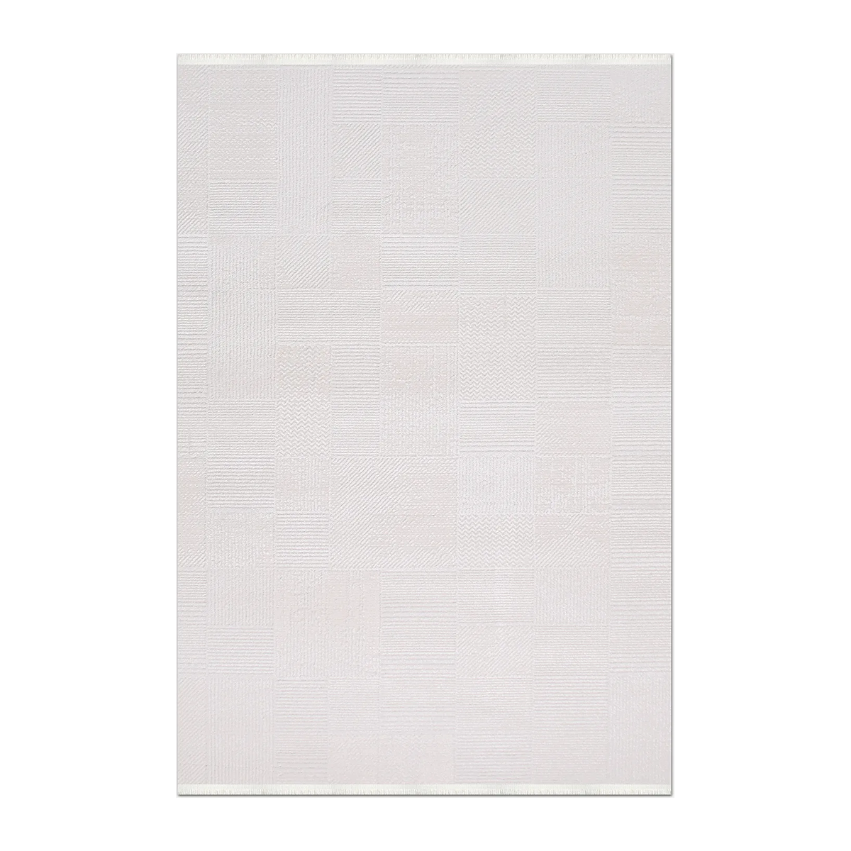 RECTANGLE | HERO | Alpenglow Cream Modern Geometric Machine Woven Ivory Living 