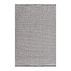 RECTANGLE | HERO | Kaolin Grey Ivory Solid Modern Machine Woven Flatweave Livin