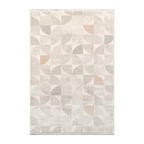 RECTANGLE | HERO | Rutile Cream Beige Geometric Modern Machine Woven Living Roo
