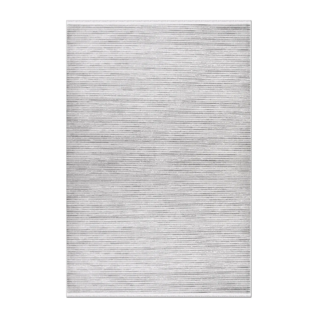 RECTANGLE | HERO | Scarp Light Grey Modern Striped Machine Woven Living Room Be