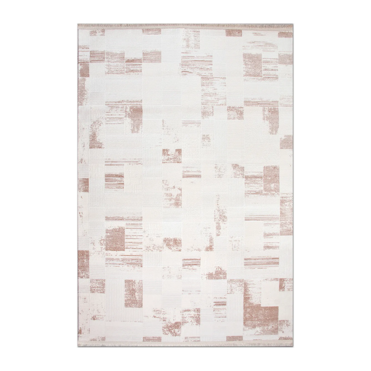 RECTANGLE | HERO | Afterglow Blush Pink Cream Abstract Modern Machine Woven Liv