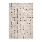 RECTANGLE | HERO | Campanile Cream Grey Scandinavian Geometric Machine Woven Li