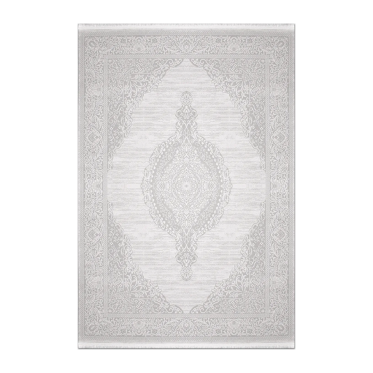 RECTANGLE | HERO | Vestibule Cream Grey Persian Style Medallion Traditional Mac
