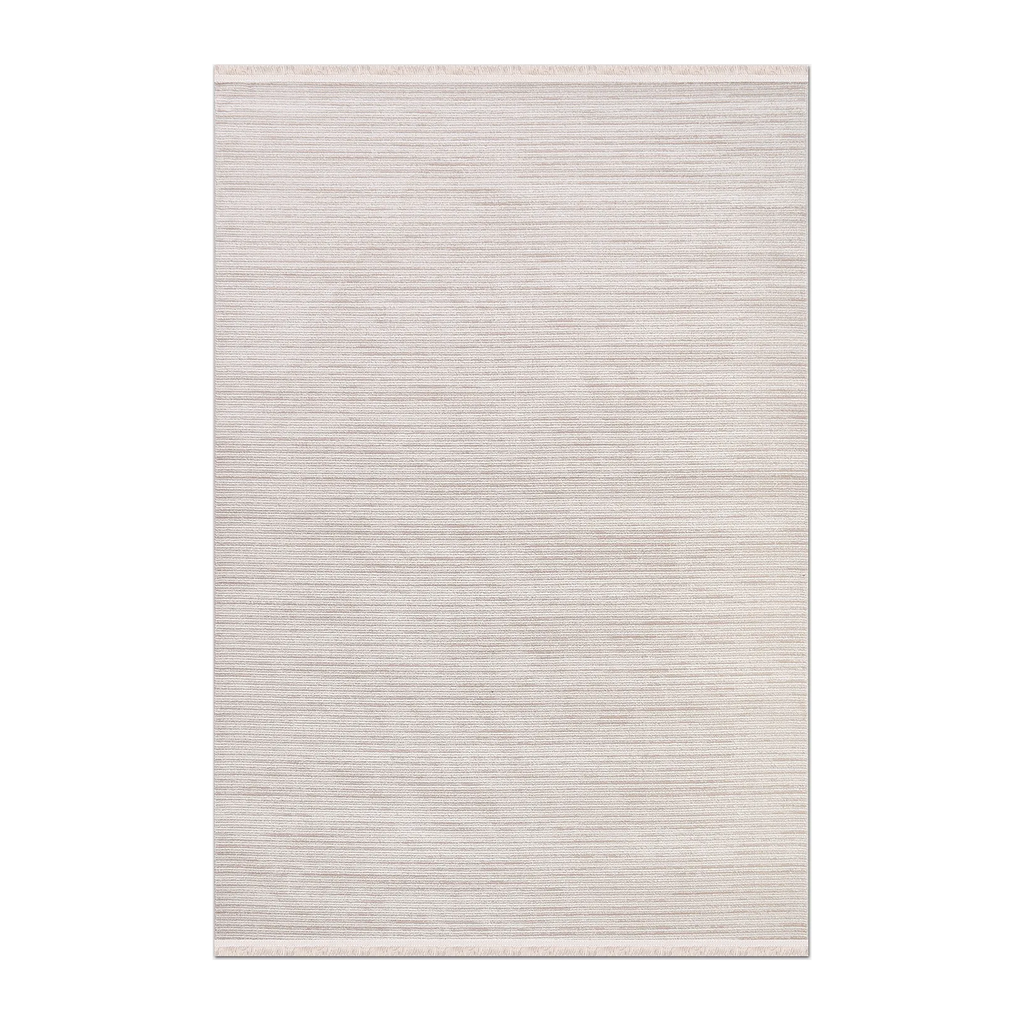 RECTANGLE | HERO | Scree Cream Beige Modern Striped Machine Woven Living Room B