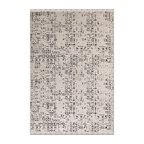 RECTANGLE | HERO | Flare Cream Black Abstract Boho Machine Woven Living Room Be
