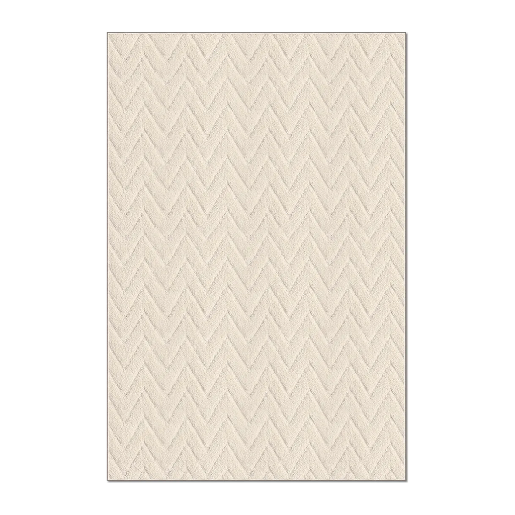 RECTANGLE | HERO | Squall Cream Boho Geometric Chevron Machine Woven Living Roo