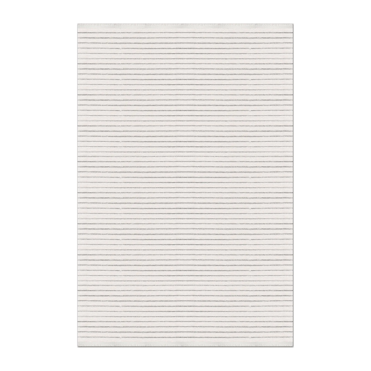 RECTANGLE | HERO | Peony Cream Taupe Striped Modern Machine Woven Living Room B