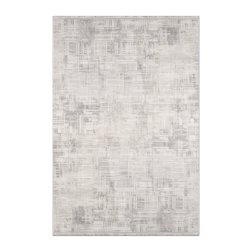 RECTANGLE | HERO | Schist Cream Grey Abstract Modern Machine Woven Living Room 