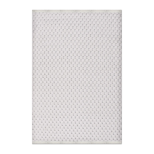 RECTANGLE | HERO | Bramble Cream Grey Geometric Dot Modern Machine Woven Living