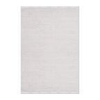 RECTANGLE | HERO | Miletus Cream Solid Modern Machine Woven Fringe Living Room 