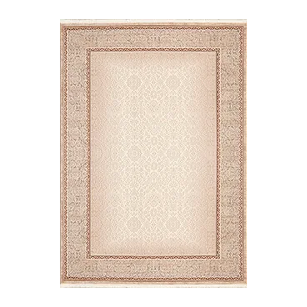 RECTANGLE | HERO | Armory Traditional Damask Scrollwork Cream Beige Rust Machin