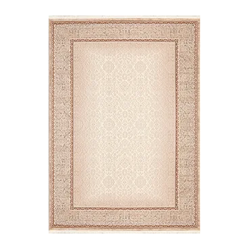 RECTANGLE | HERO | Armory Traditional Damask Scrollwork Cream Beige Rust Machin