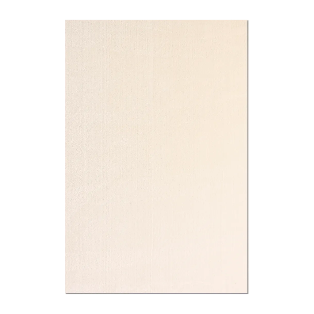 RECTANGLE | HERO | Esplanade Cream Solid Scandinavian Plush Machine Woven Livin